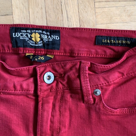 Lucky Brand Red Jeans - Picture 2 of 4